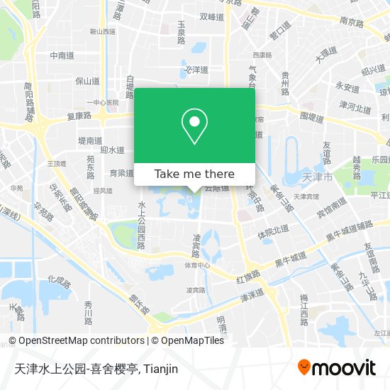 天津水上公园-喜舍樱亭 map