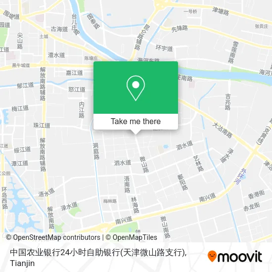 中国农业银行24小时自助银行(天津微山路支行) map