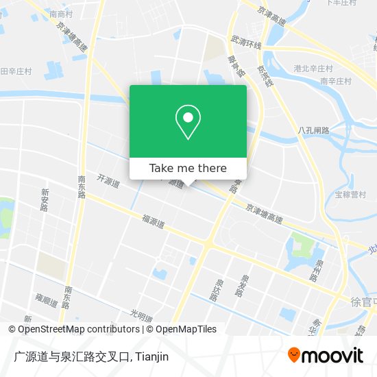 广源道与泉汇路交叉口 map