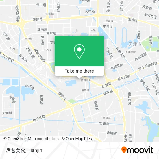 后巷美食 map