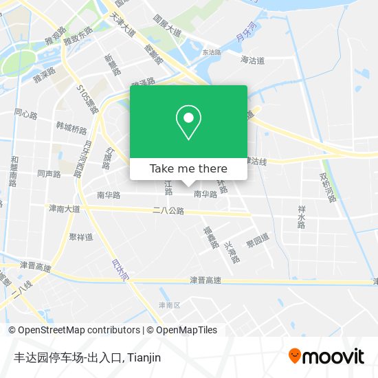 丰达园停车场-出入口 map
