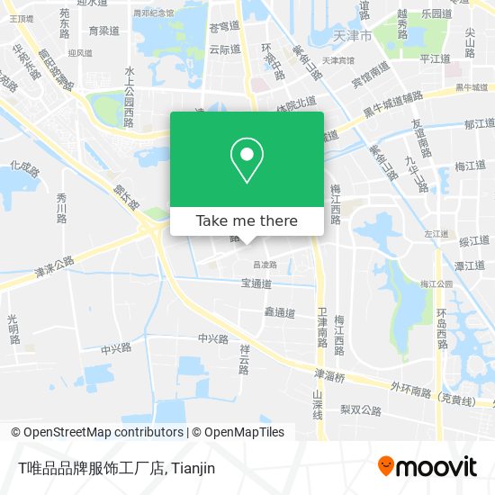 T唯品品牌服饰工厂店 map