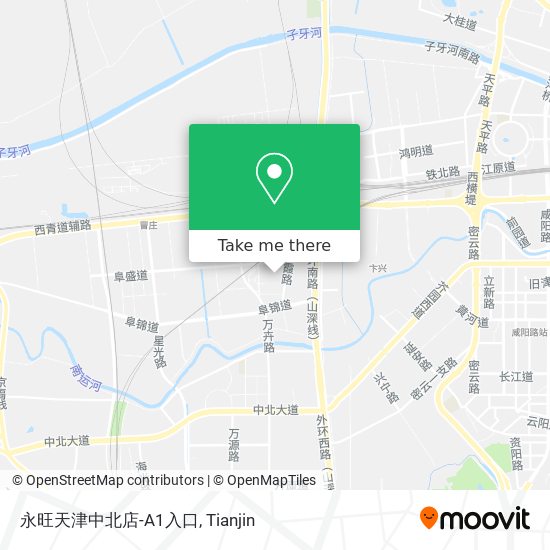 永旺天津中北店-A1入口 map