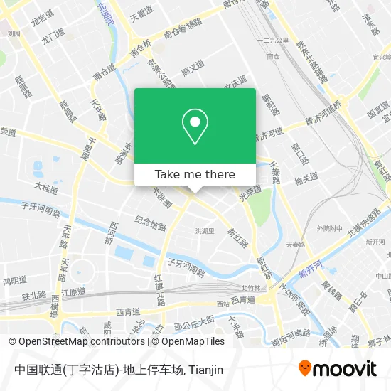 中国联通(丁字沽店)-地上停车场 map