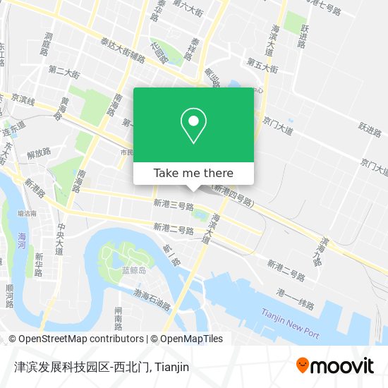津滨发展科技园区-西北门 map
