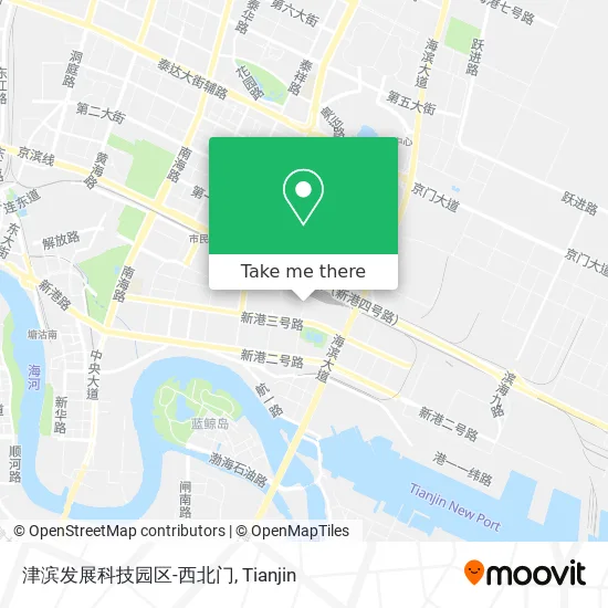 津滨发展科技园区-西北门 map
