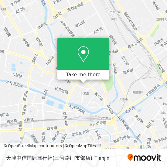 天津中信国际旅行社(三号路门市部店) map