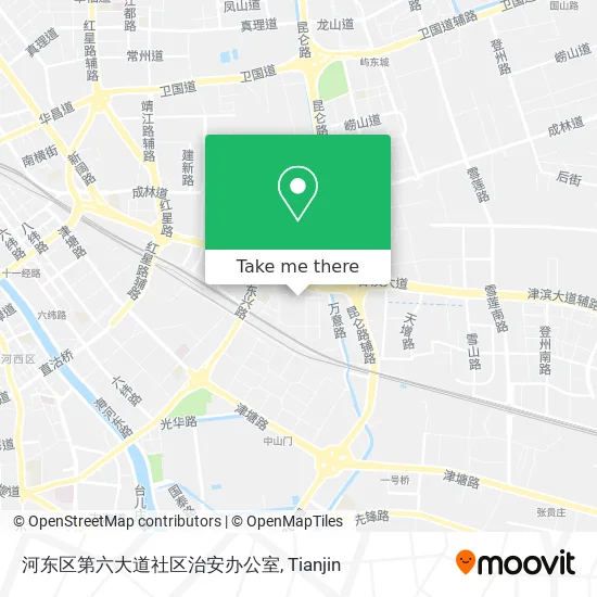 河东区第六大道社区治安办公室 map