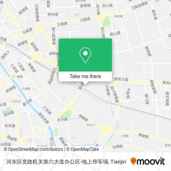 河东区党政机关第六大道办公区-地上停车场 map
