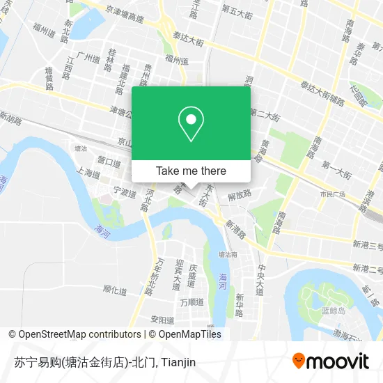 苏宁易购(塘沽金街店)-北门 map