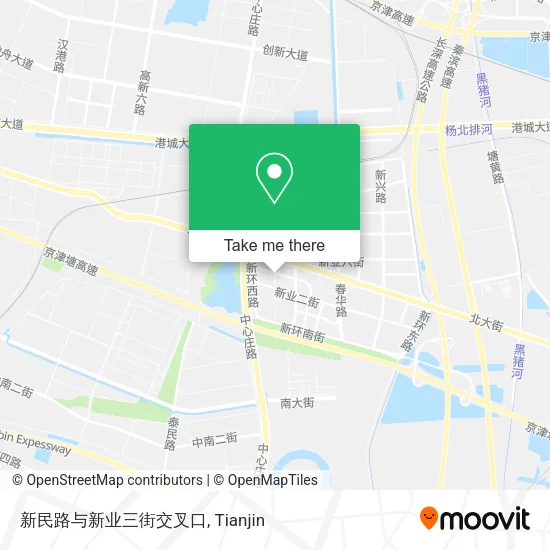 新民路与新业三街交叉口 map