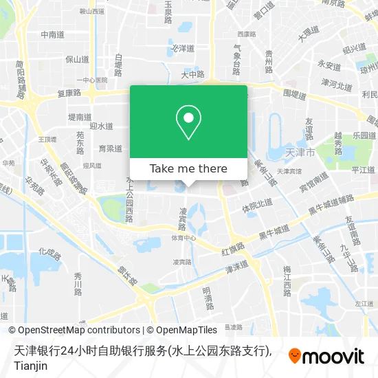 天津银行24小时自助银行服务(水上公园东路支行) map