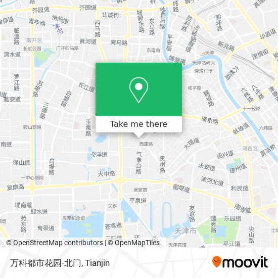 万科都市花园-北门 map