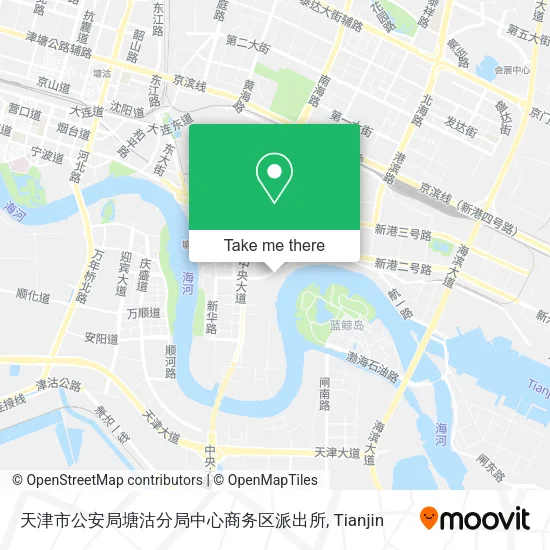 天津市公安局塘沽分局中心商务区派出所 map