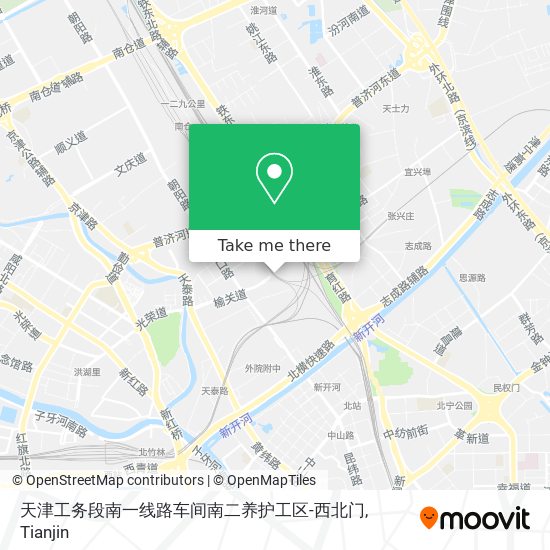 天津工务段南一线路车间南二养护工区-西北门 map