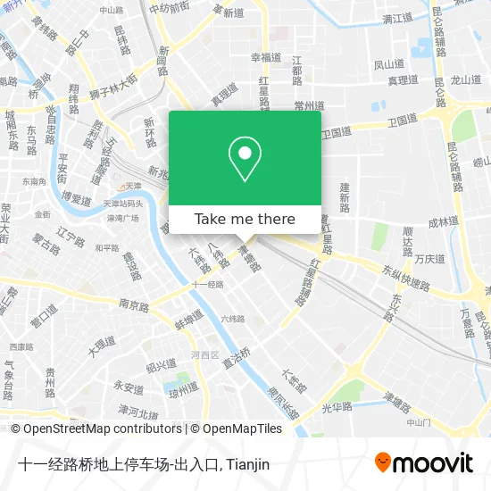 十一经路桥地上停车场-出入口 map