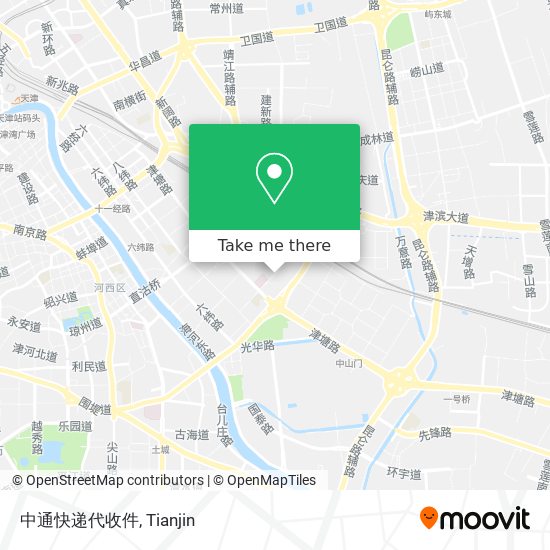 中通快递代收件 map