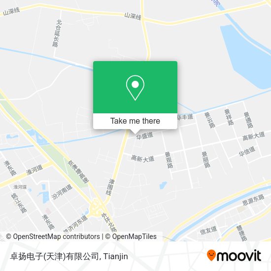 卓扬电子(天津)有限公司 map