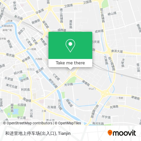 和进里地上停车场(出入口) map