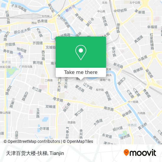 天津百货大楼-扶梯 map