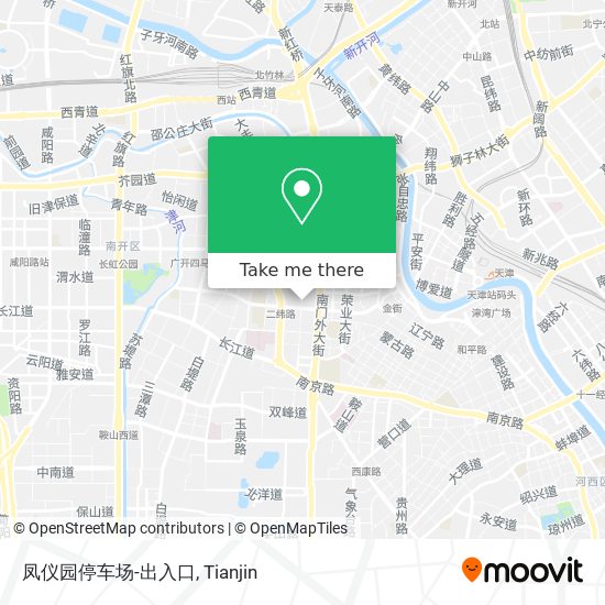 凤仪园停车场-出入口 map