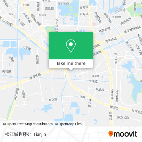 松江城售楼处 map