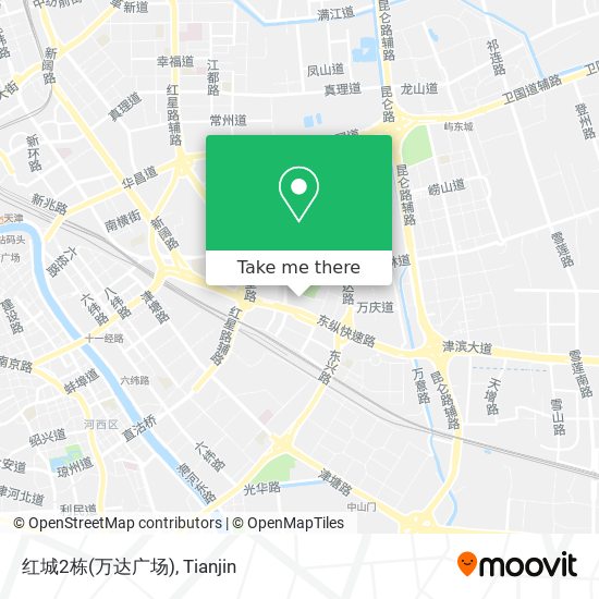 红城2栋(万达广场) map