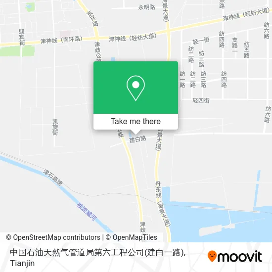 中国石油天然气管道局第六工程公司(建白一路) map