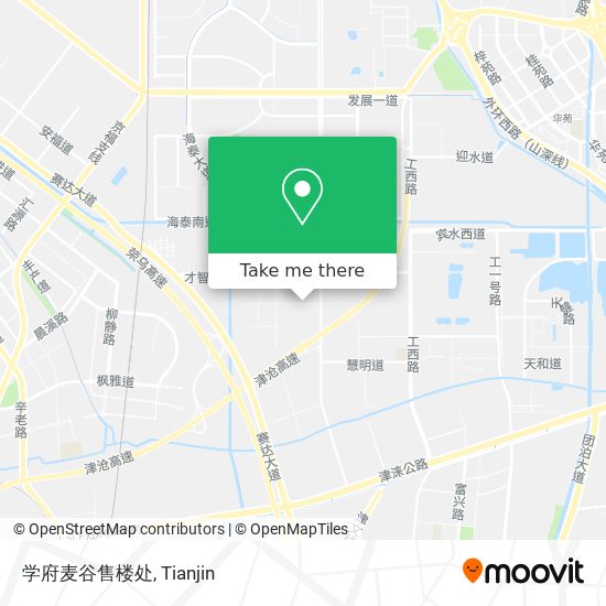 学府麦谷售楼处 map