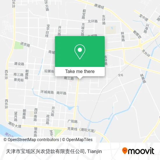 天津市宝坻区兴农贷款有限责任公司 map