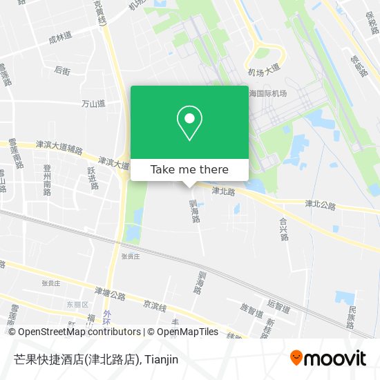 芒果快捷酒店(津北路店) map