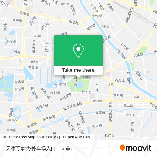 天津万象城-停车场入口 map
