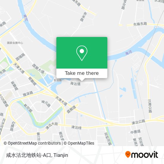 咸水沽北地铁站-A口 map