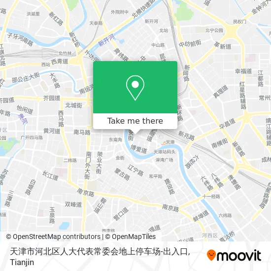 天津市河北区人大代表常委会地上停车场-出入口 map