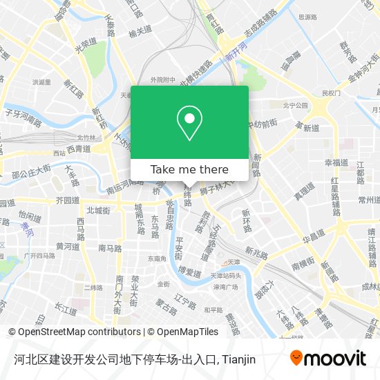 河北区建设开发公司地下停车场-出入口 map