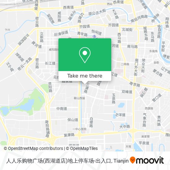 人人乐购物广场(西湖道店)地上停车场-出入口 map