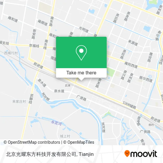 北京光耀东方科技开发有限公司 map