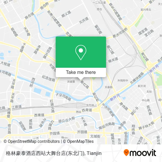 格林豪泰酒店西站大舞台店(东北门) map