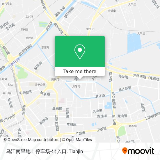 乌江南里地上停车场-出入口 map