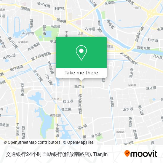 交通银行24小时自助银行(解放南路店) map