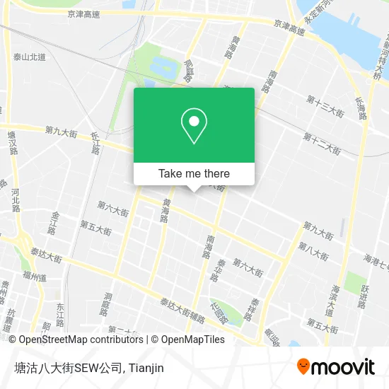 塘沽八大街SEW公司 map