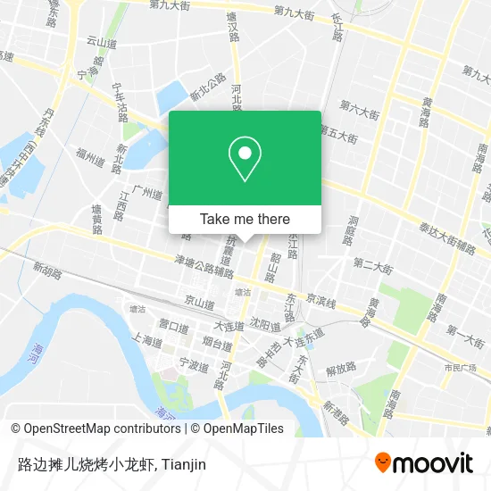 路边摊儿烧烤小龙虾 map