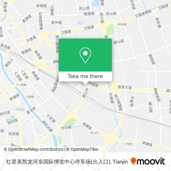 红星美凯龙河东国际博览中心停车场(出入口) map