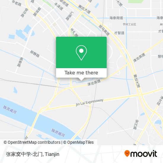 张家窝中学-北门 map