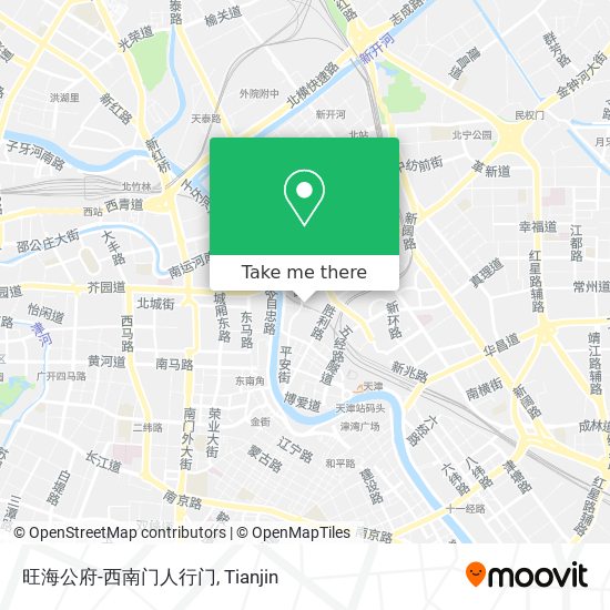 旺海公府-西南门人行门 map