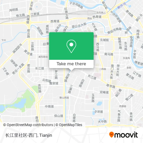 长江里社区-西门 map
