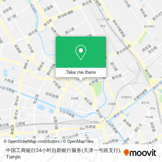中国工商银行24小时自助银行服务(天津一号路支行) map