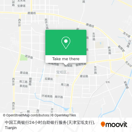 中国工商银行24小时自助银行服务(天津宝坻支行) map