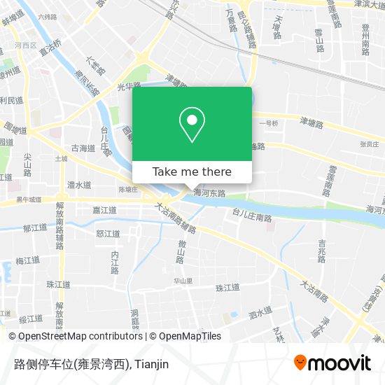 路侧停车位(雍景湾西) map