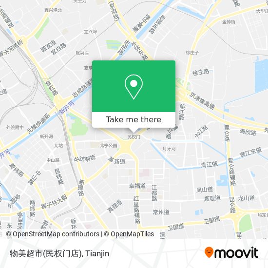 物美超市(民权门店) map
